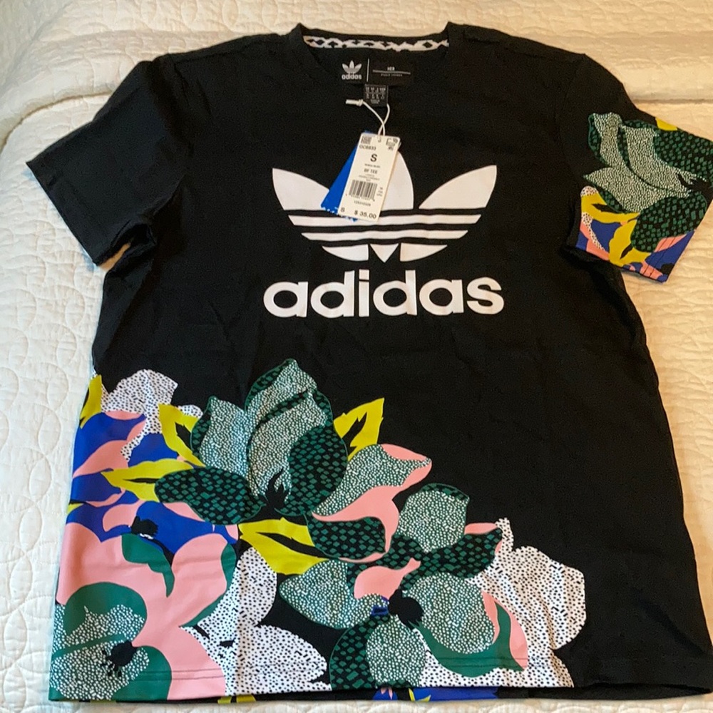 NWT Adidas Originals Big Trefoil Tee Smal